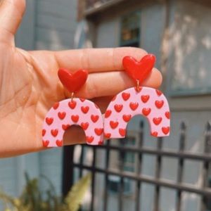 Heart Rainbow Earrings